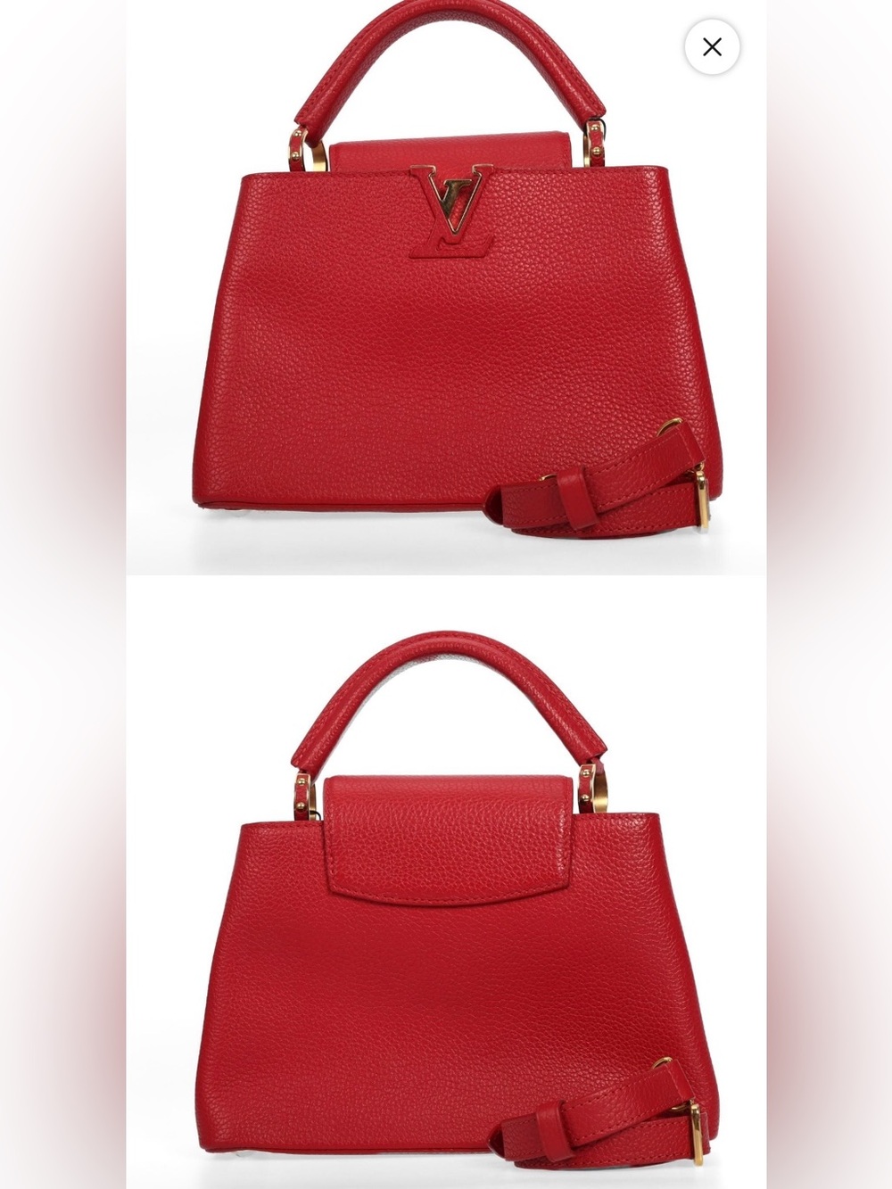 Louis Vuitton Capucines BB Red Calfskin COA Dust Bag  Coming Soon